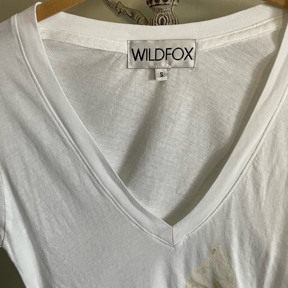 ❌SOLD❌NWT Wildfox Sweet Love Vneck Top Tee - Picture 3 of 5